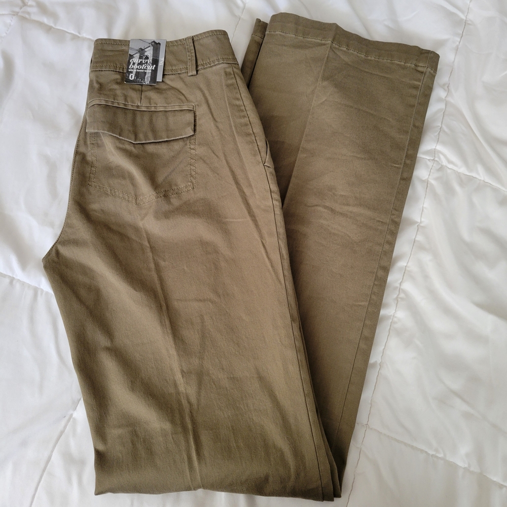New York & Company Women's Brown Boot Cut Pants